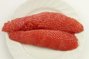 船上活〆めじか鮭『隆神』卵_北隆丸_オホーツク活魚